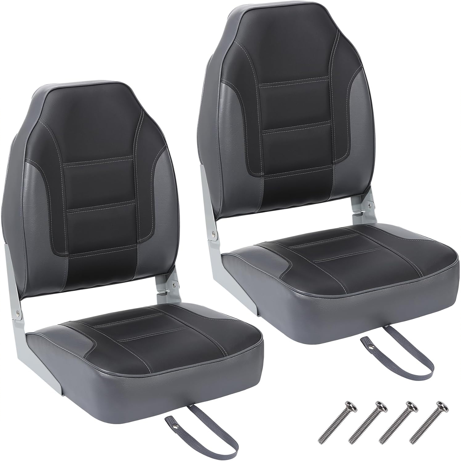 Fishing Boat Seat - Conjunto de 2 Assentos Dobráveis para