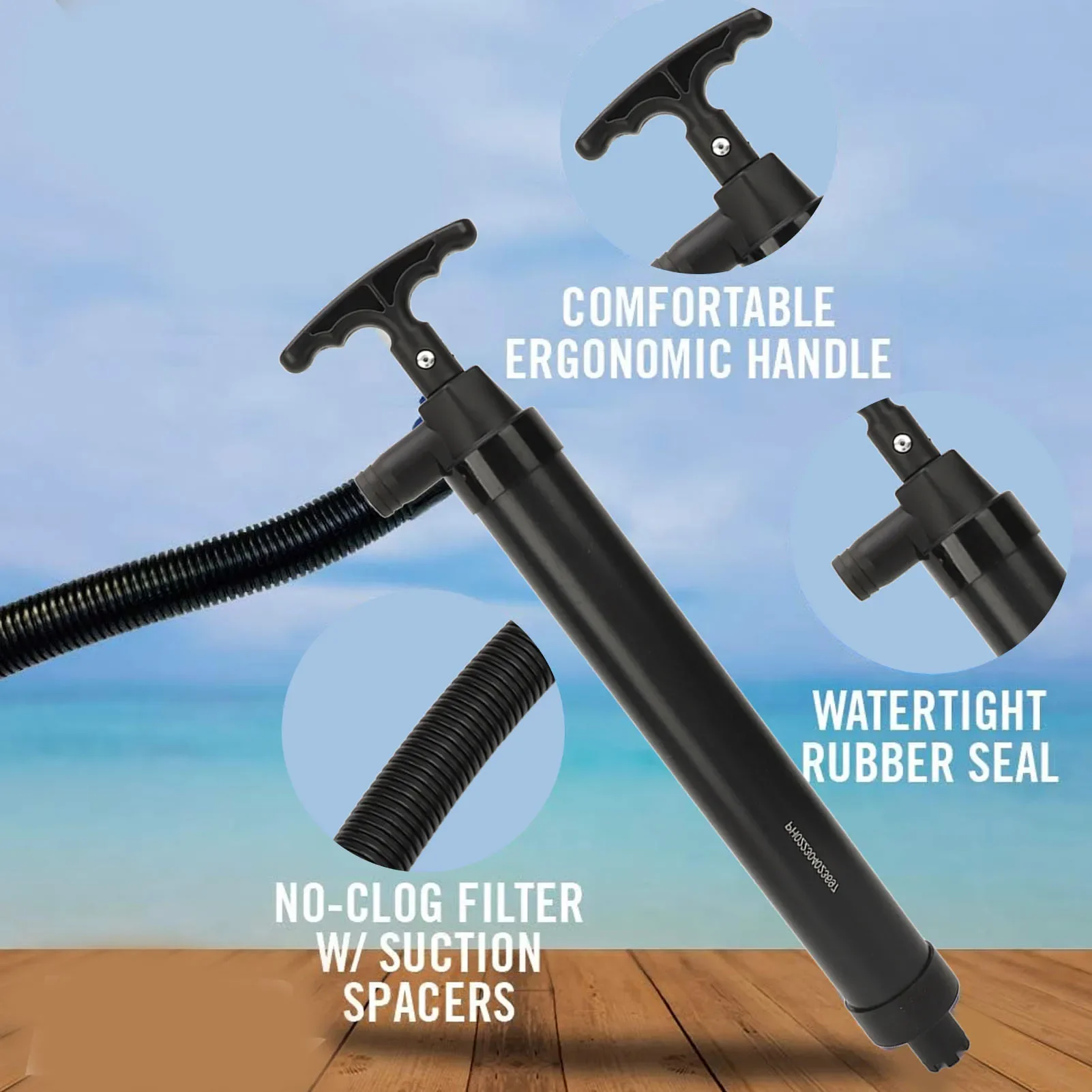 Bomba de esgoto manual com man - Fishing Boat Bilge Pump avaliação e preço