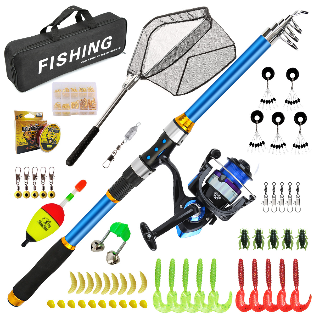 Conjunto de vara de pesca tele - Fishing Boat Fiberglass avaliação e preço