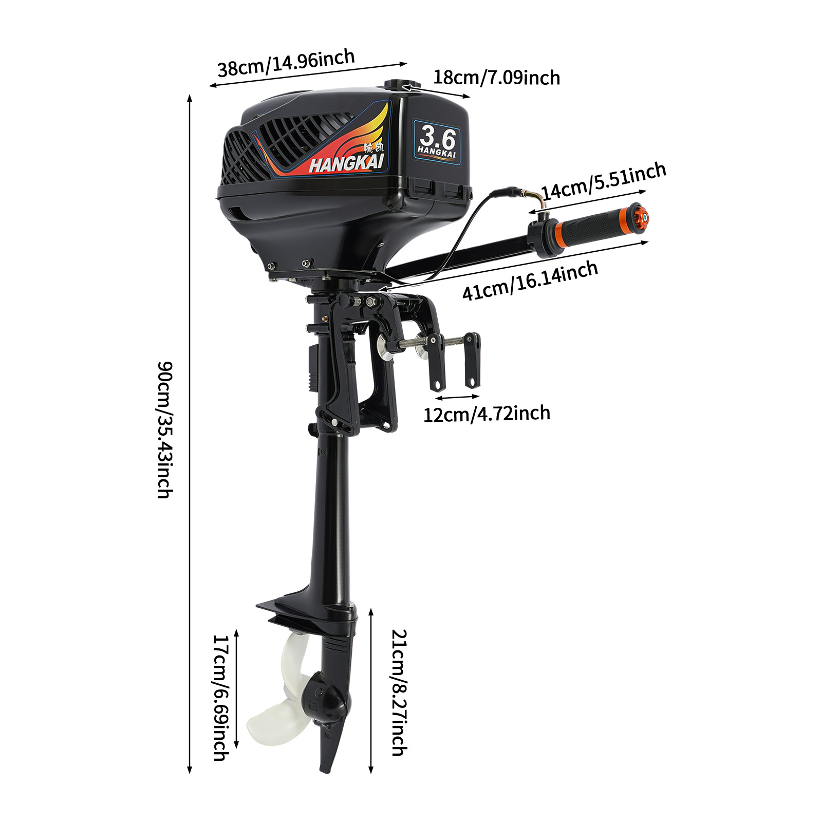 Motor de Popa a Gasolina, Moto - Fishing Boat Trolling Motor avaliação e preço