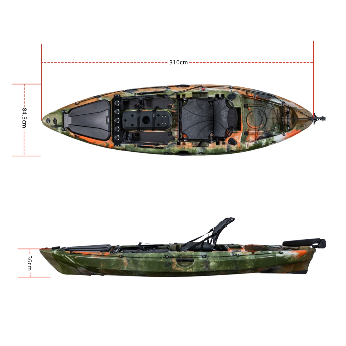 Caiaque de pesca único de prim - Fishing Boat Seat avaliação e preço